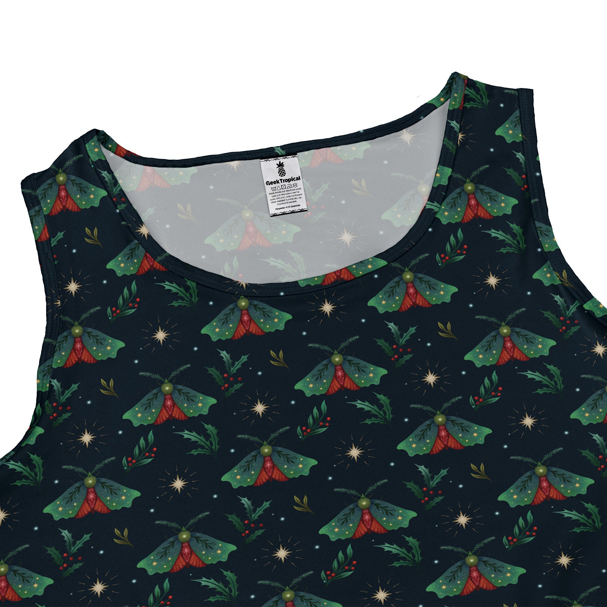 Christmas Moths Dress Geek Nerd Christmas Print Design by Episodic lx - C