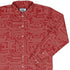 Christmas Red Computer Circuit Board Long Sleeve Button Up Shirt Geek Nerd adult sizing Christmas Print computer print