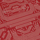 Christmas Red Computer Circuit Board Long Sleeve Button Up Shirt Geek Nerd adult sizing Christmas Print computer print