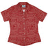 Christmas Red Computer Circuit Board Curvy Button Up Shirt Geek Nerd Christmas Print computer print women