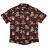 Christmas Time with Dragons Button Up Shirt Geek Nerd adult sizing Christmas Print Design by Amy Brown
