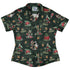 Christmas Time with Fantasy Creatures Curvy Button Up Shirt Geek Nerd Christmas Print Design by Amy Brown Fantasy Prints