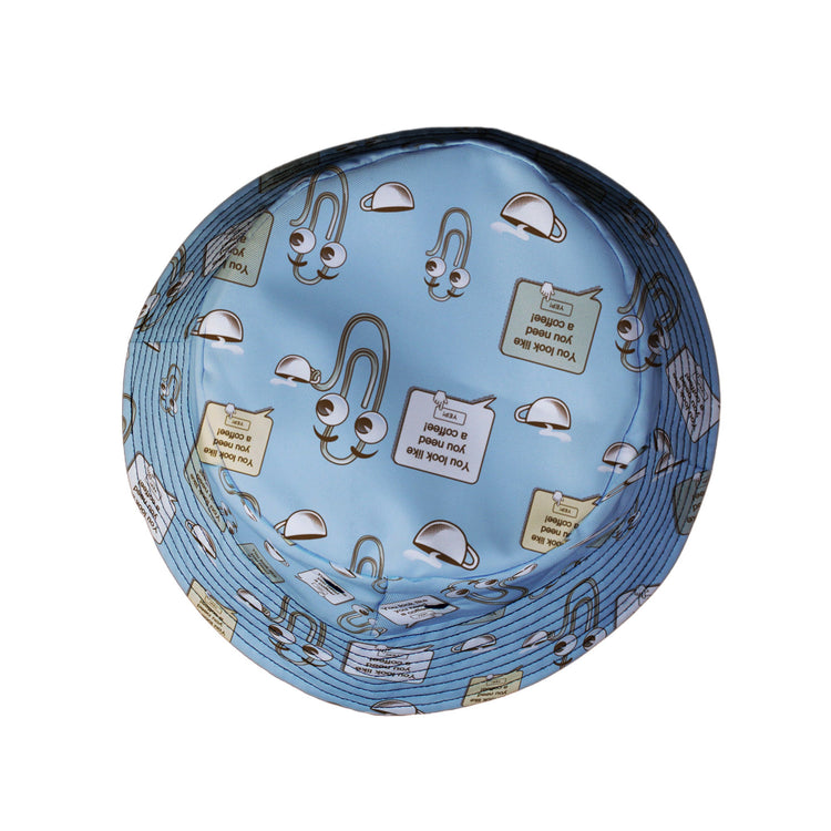 Clippy Coffee Bucket Hat Geek Nerd 0925 computer print Design by Tobe Fonseca