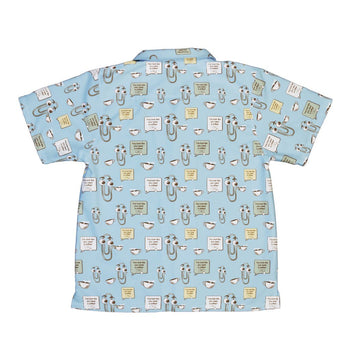 Clippy Coffee Youth Hawaiian Shirt Geek Nerd 0925 computer print FLOW DESC WRITING