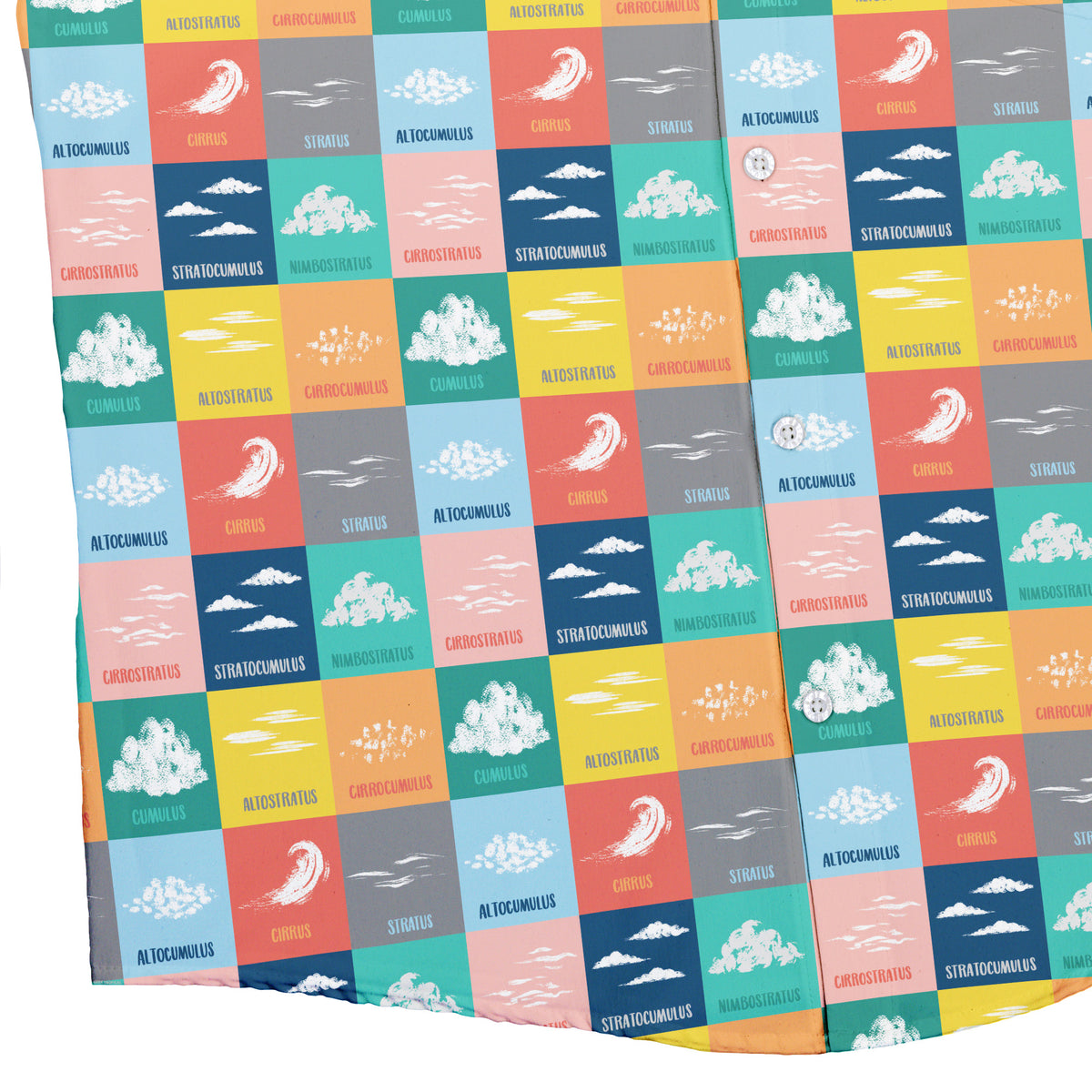 Cloud Atlas Button Up Shirt Bottom Corner