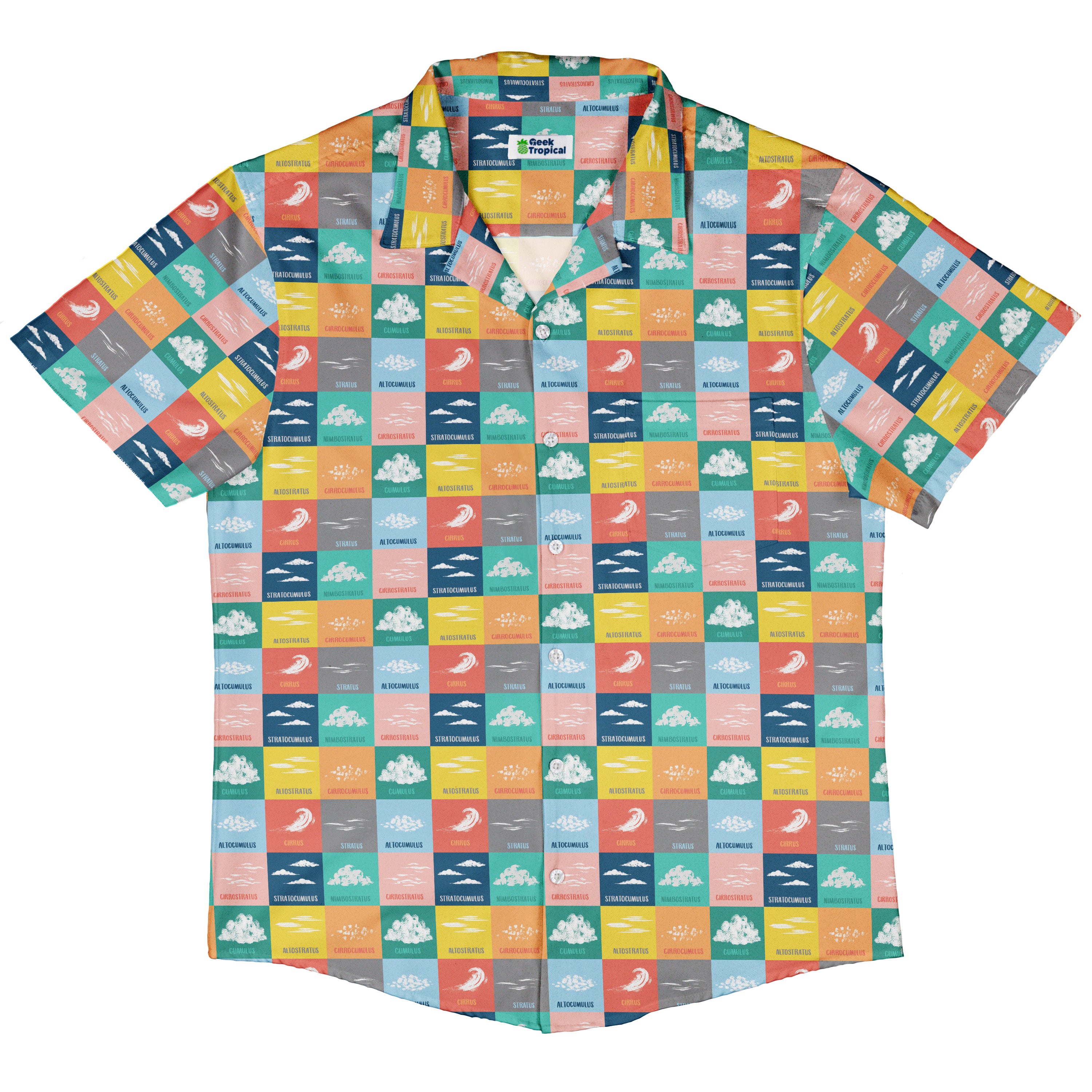 Cloud Atlas Button Up Shirt Hawaiian Front