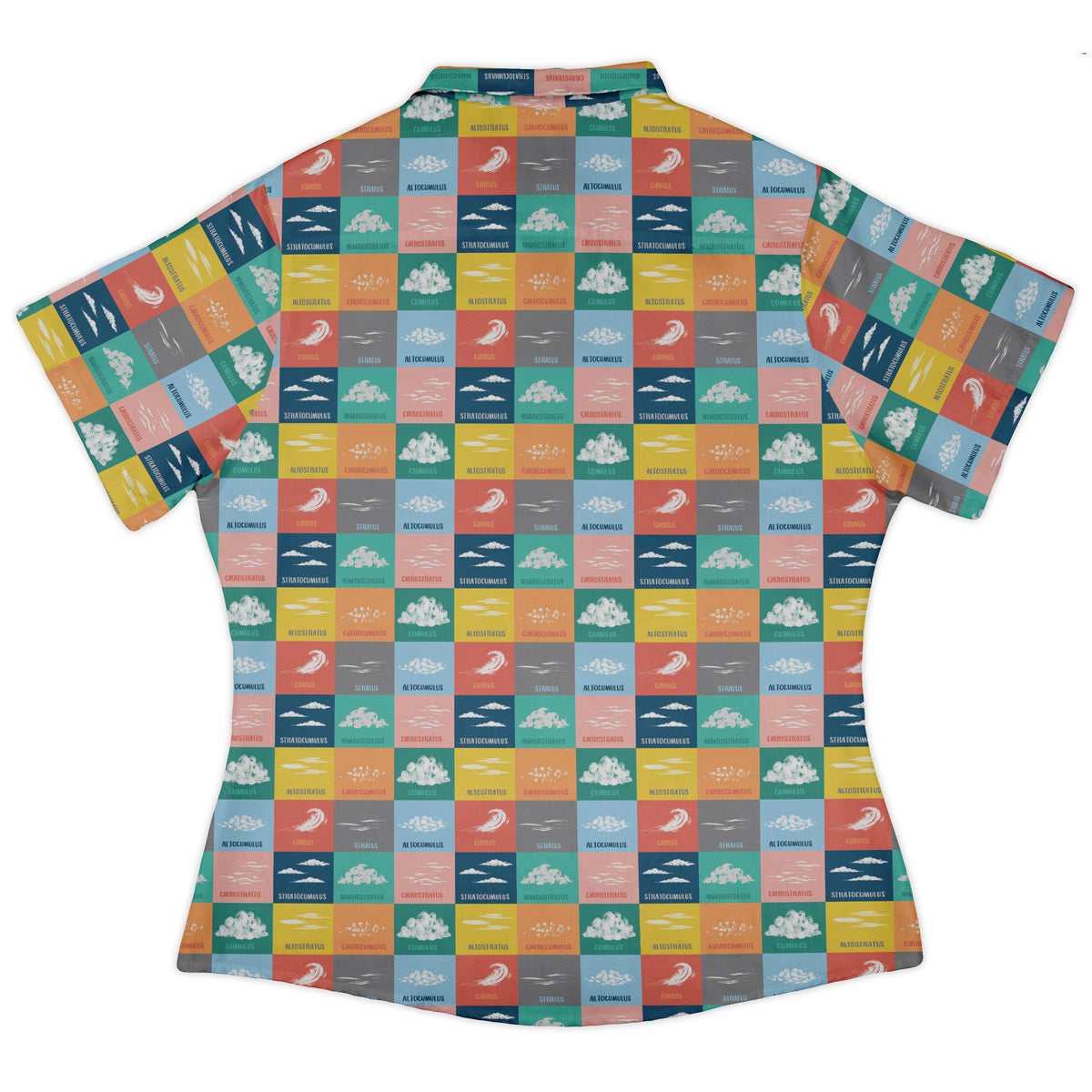 Cloud Atlas Curvy Button Up Shirt womens back