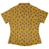 Coffee Worker Bee Curvy Button Up Shirt womens back