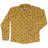 Coffee Worker Bee Long Sleeve Button Up Shirt front