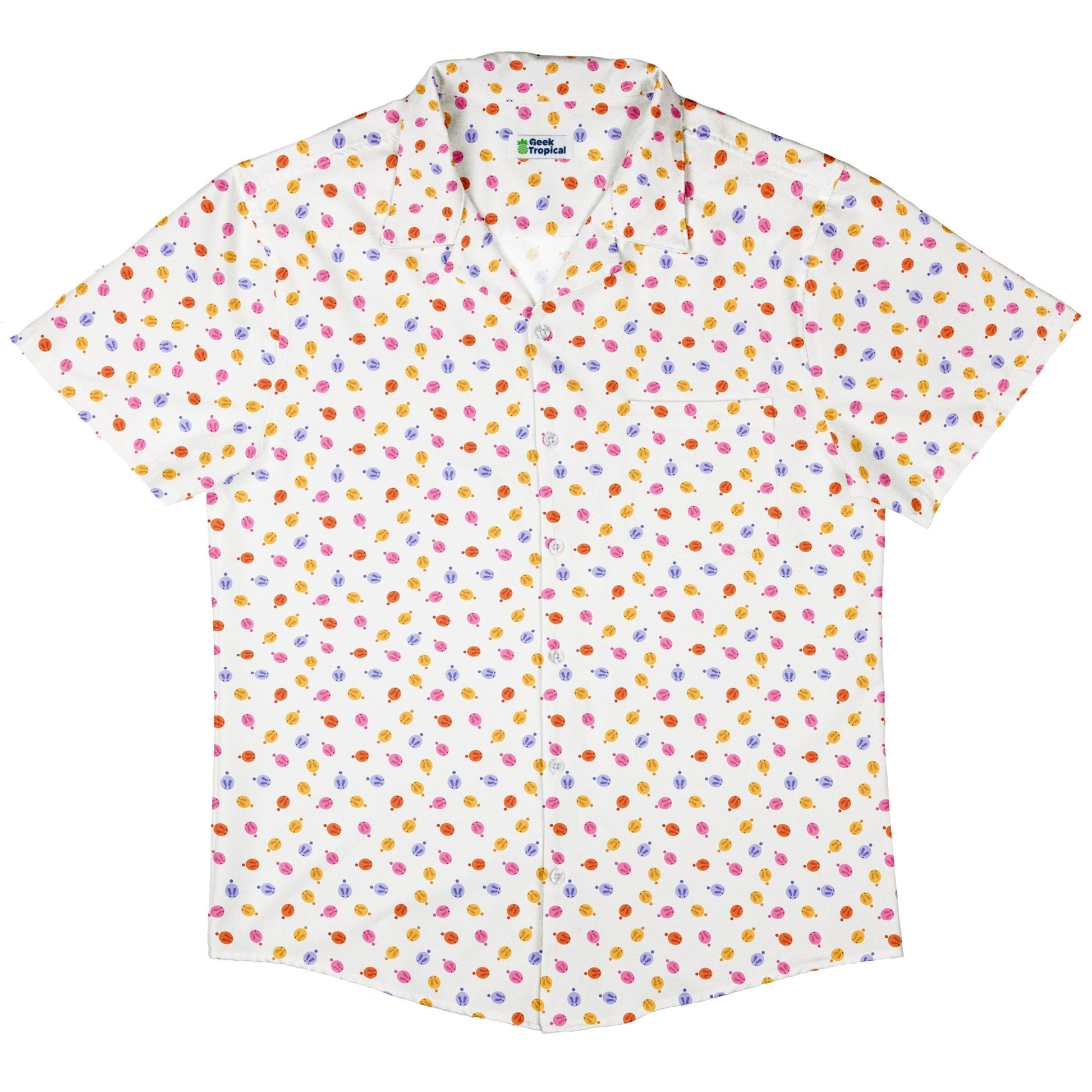Colorful Wagashi Rabbits Button Up Shirt - Animal Patterns - Anime - Design by Ardi Tong