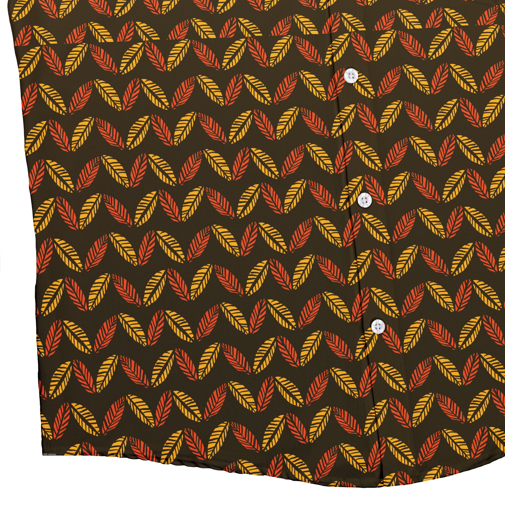 Colors of Autumn Button Up Shirt Bottom Corner