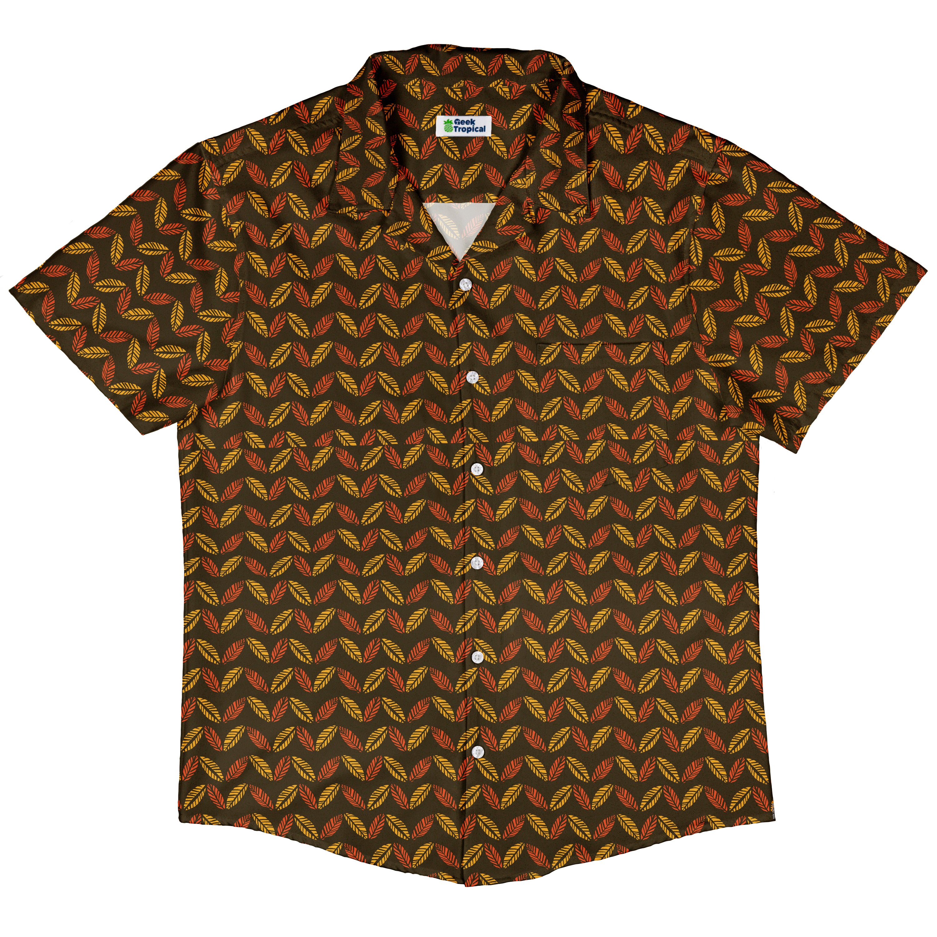 Colors of Autumn Button Up Shirt Hawaiian Front