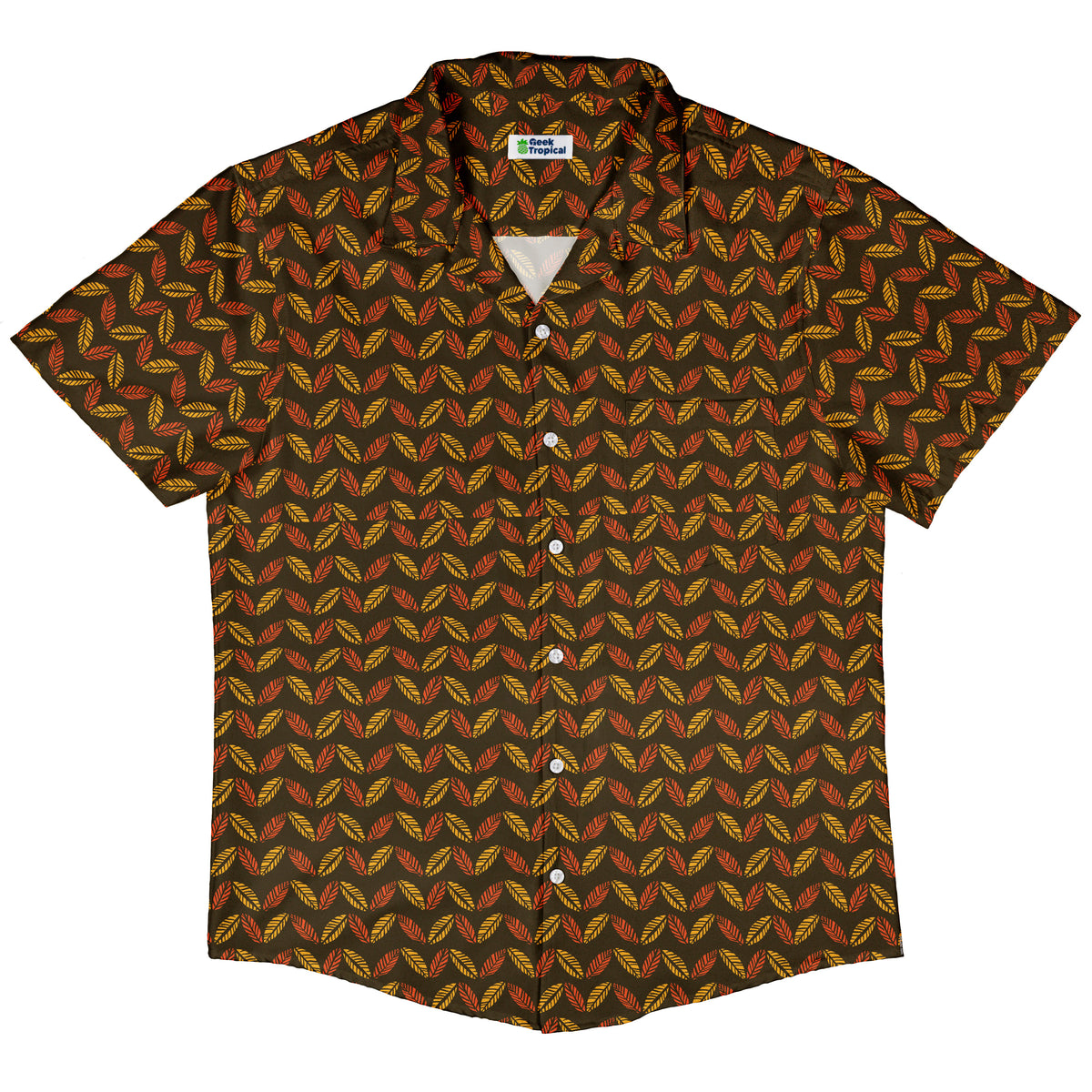 Colors of Autumn Button Up Shirt Hawaiian Front