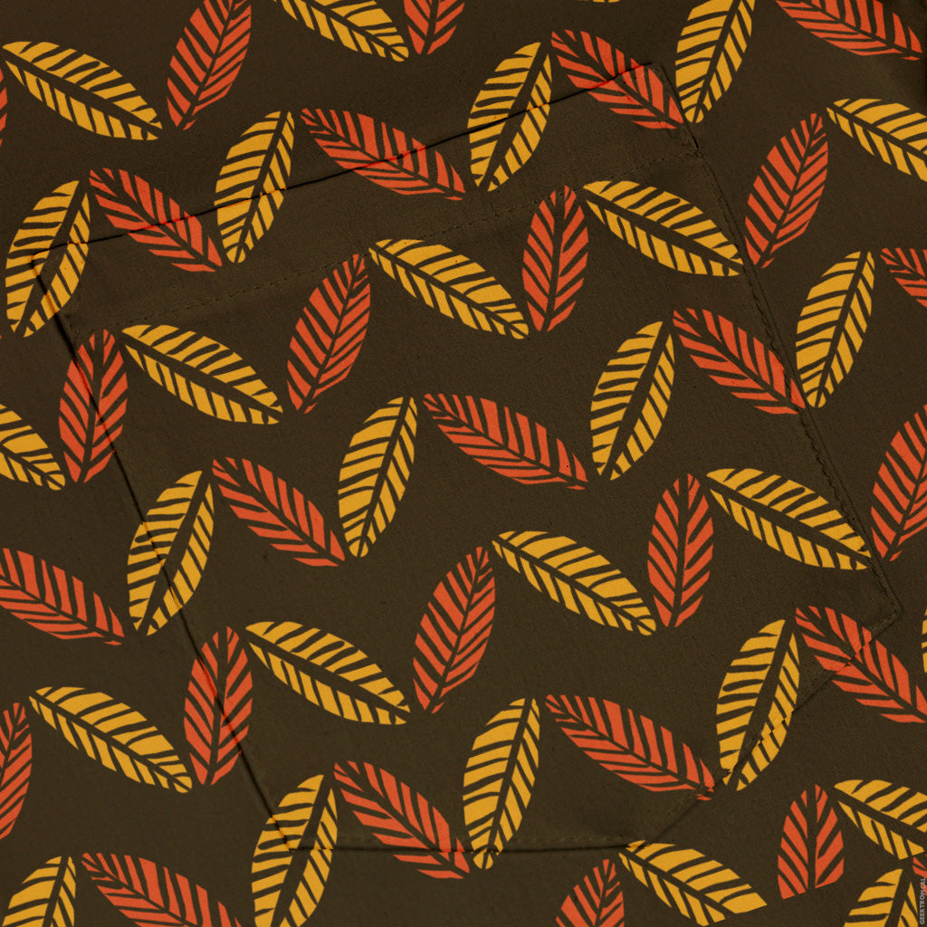 Colors of Autumn Button Up Shirt Pocket