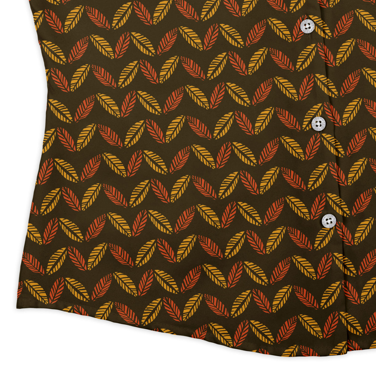 Colors of Autumn Curvy Button Up Shirt womens corner