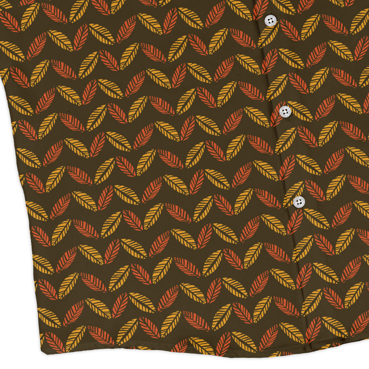 Colors of Autumn Long Sleeve Button Up Shirt corner