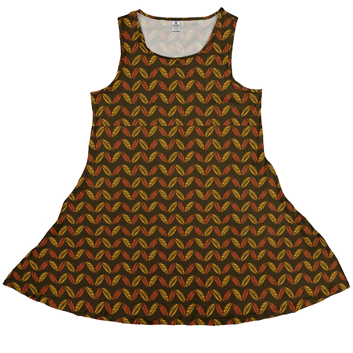 Colors of Autumn Sleeveless Dress front