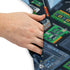 Computer Electronic Parts Dark Navy Dress Geek Nerd computer print lx - C Maximalist Patterns