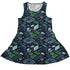 Computer Electronic Parts Dark Navy Dress Geek Nerd computer print lx - C Maximalist Patterns