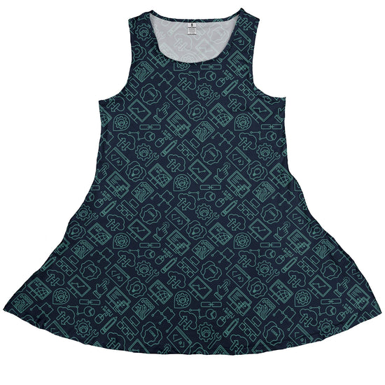 Computer Internet Technology Dress Geek Nerd computer print lifestyle photo lx - C
