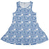 Computer Programmer Life Silver Blue Dress Geek Nerd computer print lx - C