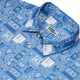 Computer Programmer Life Silver Blue Button Up Shirt - adult sizing - computer print -