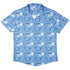 Computer Programmer Life Silver Blue Button Up Shirt - adult sizing - computer print -