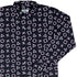 Controller Gamepad Buttons Gray Video Game Long Sleeve Button Up Shirt Geek Nerd adult sizing FLOW DESC WRITING Simple Patterns