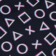Controller Gamepad Buttons Gray Video Game Long Sleeve Button Up Shirt Geek Nerd adult sizing FLOW DESC WRITING Simple Patterns
