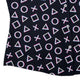 Controller Gamepad Buttons Gray Video Game Curvy Button Up Shirt Geek Nerd Simple Patterns video game arcade print women