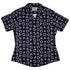 Controller Gamepad Buttons Gray Video Game Curvy Button Up Shirt Geek Nerd Simple Patterns video game arcade print women