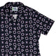 Controller Gamepad Buttons Gray Video Game Curvy Button Up Shirt Geek Nerd Simple Patterns video game arcade print women