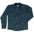 Controller Gamepad Icons Teal Video Game Long Sleeve Button Up Shirt Geek Nerd adult sizing FLOW DESC WRITING Simple Patterns
