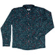 Controller Gamepad Icons Teal Video Game Long Sleeve Button Up Shirt Geek Nerd adult sizing FLOW DESC WRITING Simple Patterns
