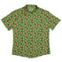 Cookie Policy Green Button Up Shirt Flat Front