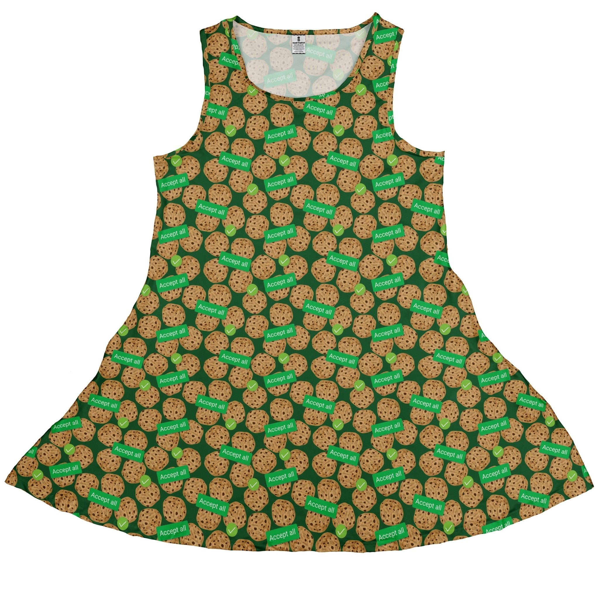 Cookie Policy Green Sleeveless Dress 1
