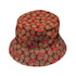 Cookie Policy Red Bucket Hat Gray Stitching