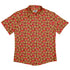 Cookie Policy Red Button Up Shirt Flat Front
