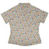 Cool Doodle Animal Parade Curvy Button Up Shirt womens back