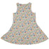 Cool Doodle Animal Parade Sleeveless Dress back