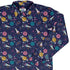 Cosmic Cute Outer Space Long Sleeve Button Up Shirt Geek Nerd adult sizing FLOW DESC WRITING Maximalist Patterns