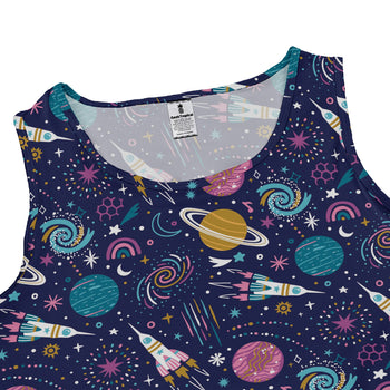 Cosmic Cute Outer Space Dress Geek Nerd lx - C Maximalist Patterns outer space & astronaut print