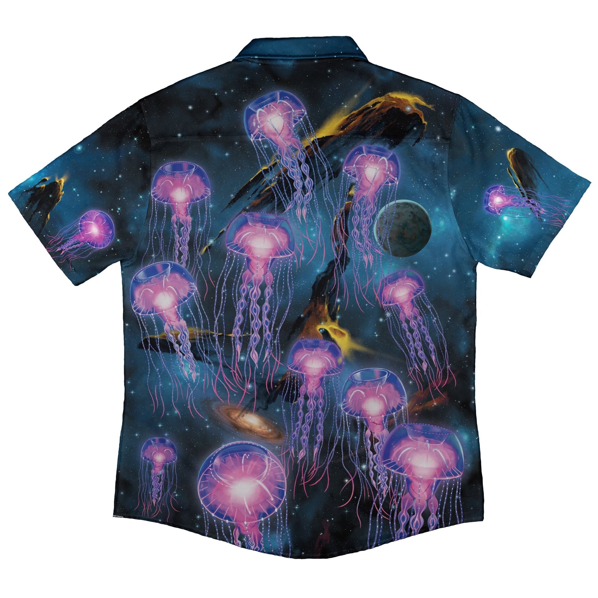 Cosmic Encounters Button Up Shirt Geek Nerd 0925 adult sizing All Adult Button Up Shirts