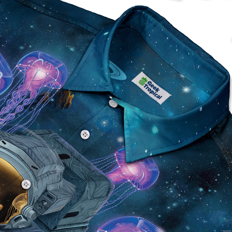 Cosmic Encounters Button Up Shirt Geek Nerd 0925 adult sizing All Adult Button Up Shirts