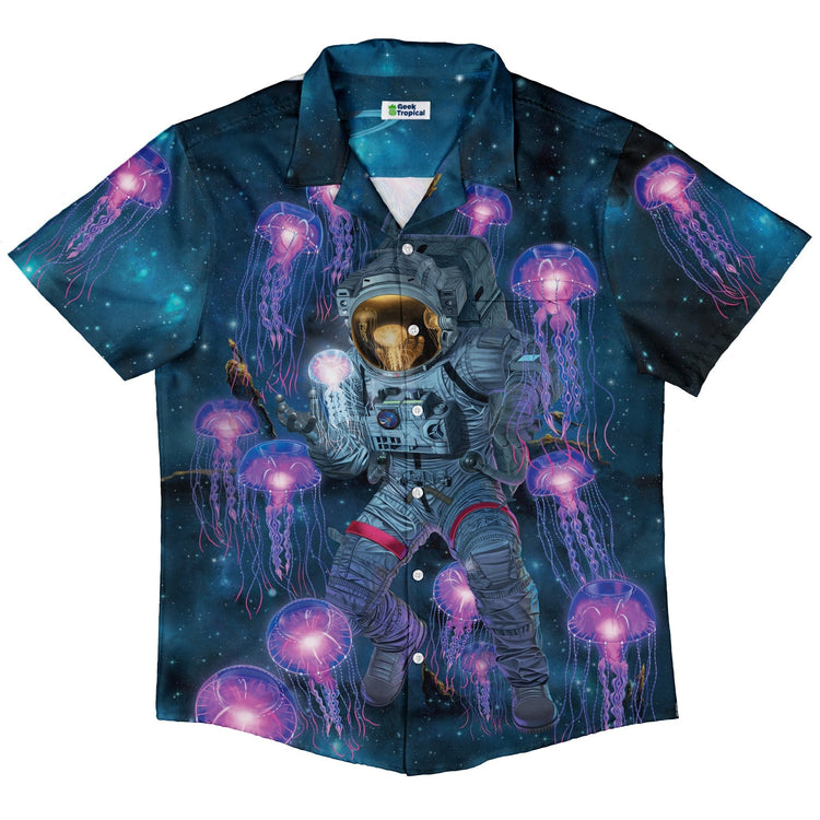 Cosmic Encounters Button Up Shirt Geek Nerd 0925 adult sizing All Adult Button Up Shirts