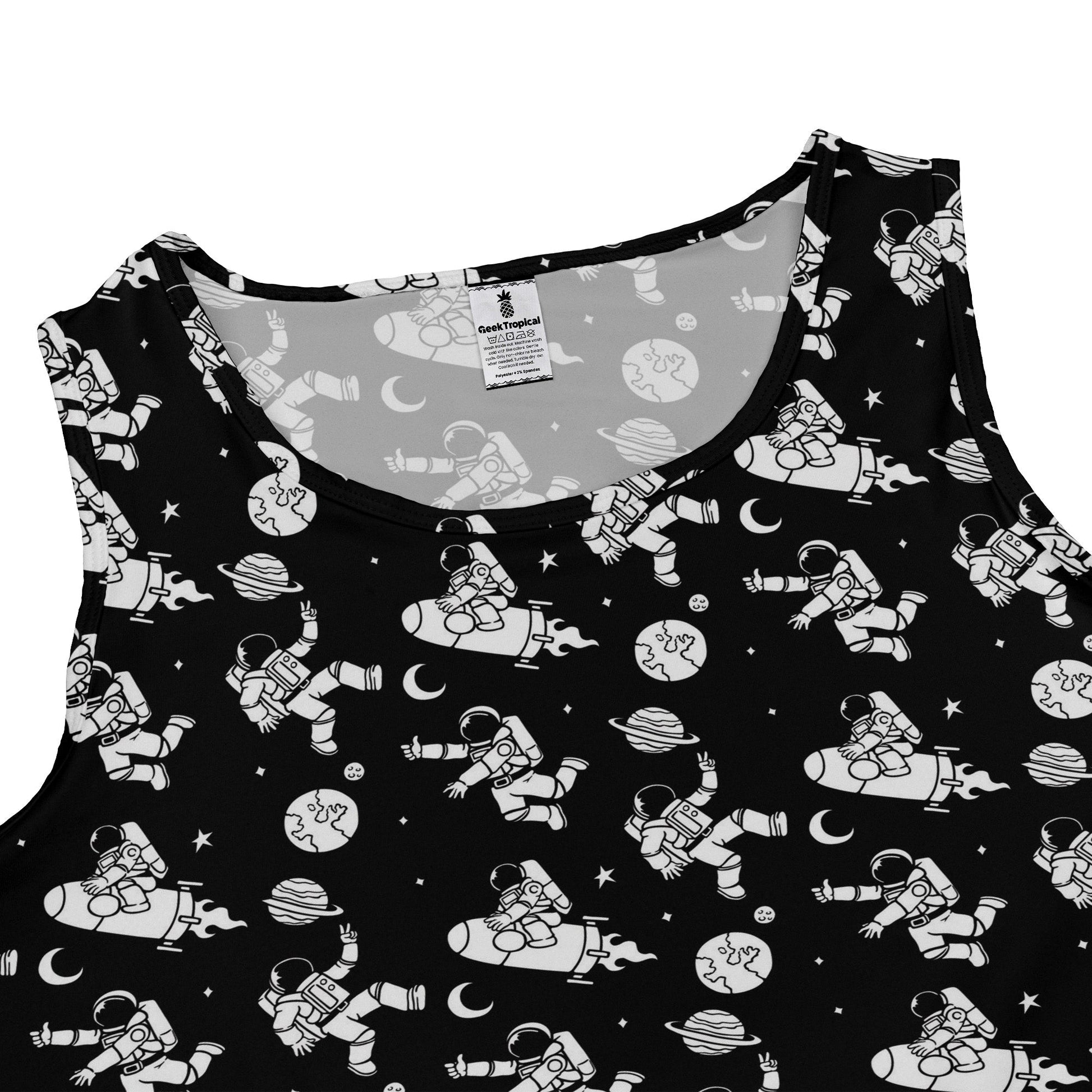 Cosmic Explorers Space Dress Geek Nerd Design by Tobe Fonseca lx - C outer space & astronaut print