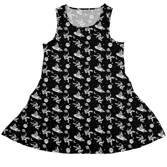 Cosmic Explorers Space Dress Geek Nerd Design by Tobe Fonseca lx - C outer space & astronaut print