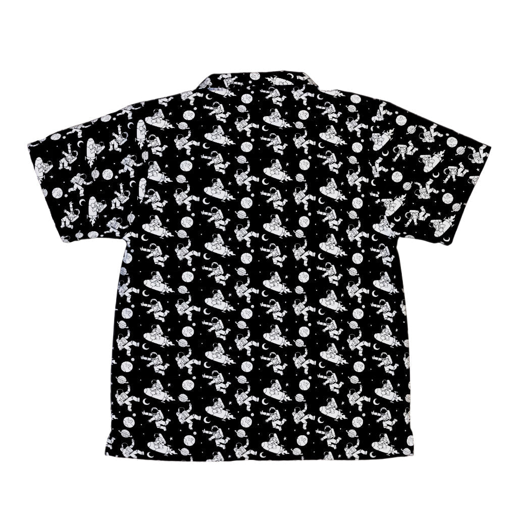Cosmic Explorers Space Youth Hawaiian Shirt - Design by Tobe Fonseca - outer space & astronaut print - Q3