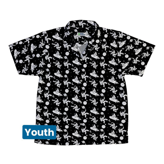 Cosmic Explorers Space Youth Hawaiian Shirt - Design by Tobe Fonseca - outer space & astronaut print - Q3
