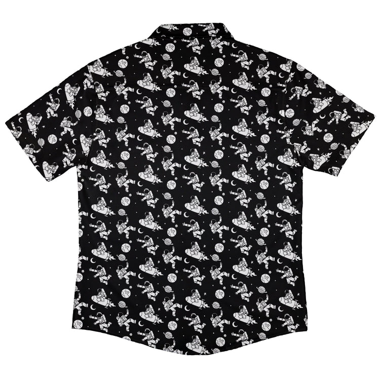 Cosmic Explorers Space Button Up Shirt - adult sizing - Design by Tobe Fonseca - outer space & astronaut print